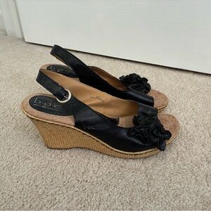 B*O*C Born Concepts  Womens Slingback Wedge Sandals